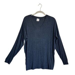 CAbi Serenity Long Sleeve Tee #3052 in Heathered Navy - Sz S